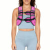 Pacearth Weighted Vest with Arm Strap Phone Pouch and  Reflective Stripe Pink& Grey